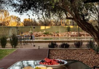The pool at Sturt Desert Pea