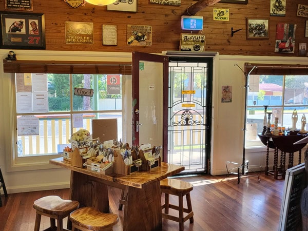 the interior of Idle In Café, Nana Glen, Coffs Coast