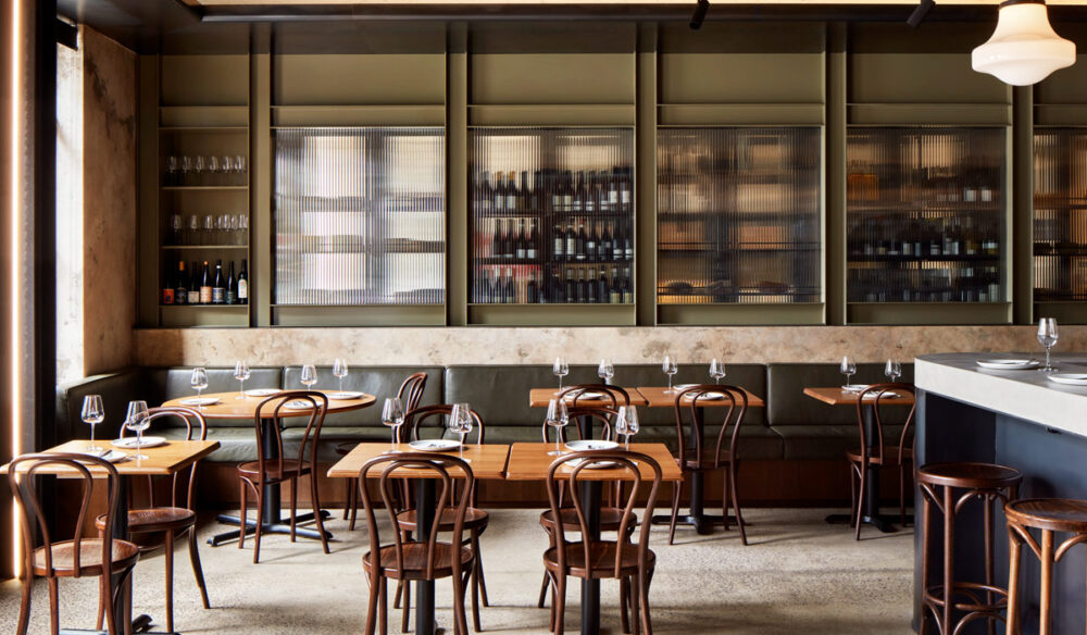 the Italian wine bar and restaurant at Figlia, Melbourne
