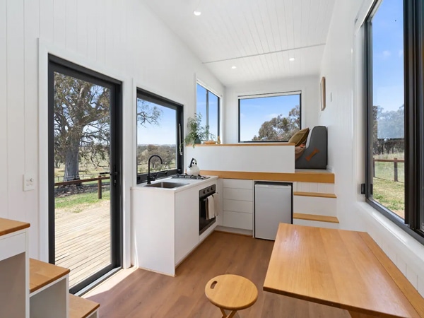 the accommodation interior at the Luxury off-grid tiny home in Orange