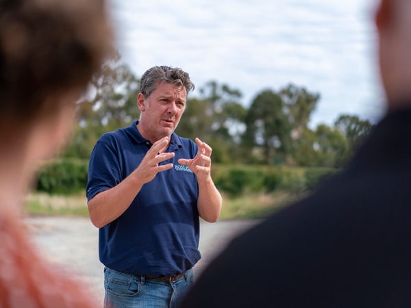 Group enjoying a tour with Orange Wine Tours in Orange