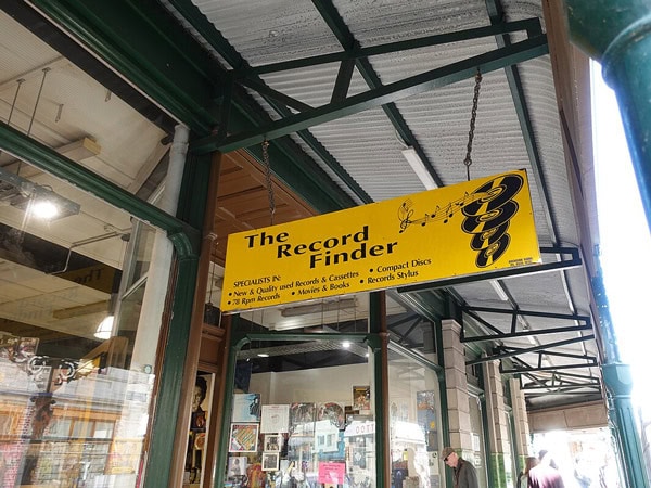 The Record Finder signage, Fremantle WA