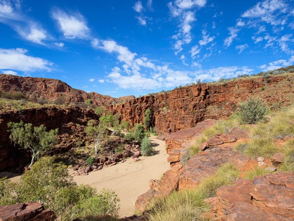 the Trephina Gorge in the East MacDonnell Ranges