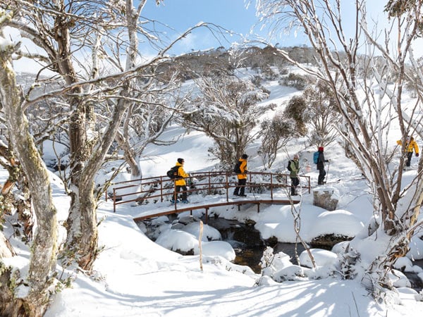 Snow shoeing at Thredbo