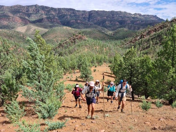 a group of hikers on an Arkaba Walk
