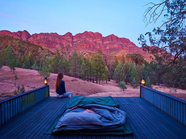 the bush camp at Arkaba Walk