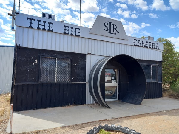the camera-shaped facade of The Big Camera Museum of Photography, WA