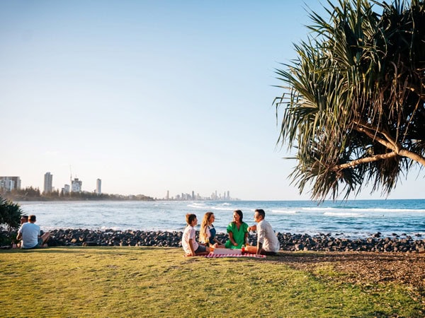 picnic on Burleigh Hill