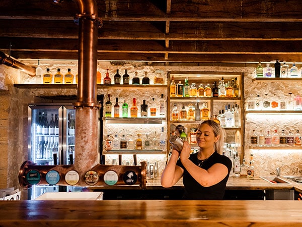 bar tender at Frolic Lane, warrnambool