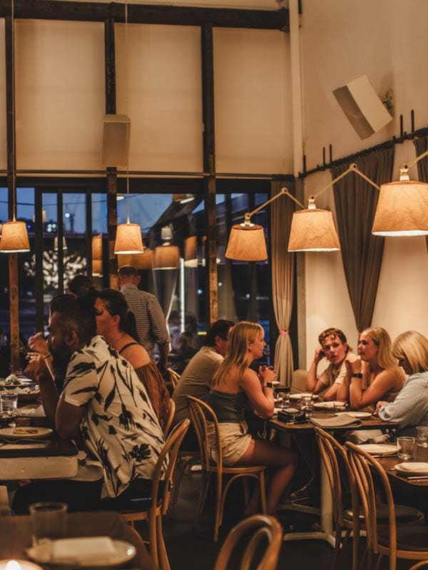 Interior of Greca at Howard Smith Wharves