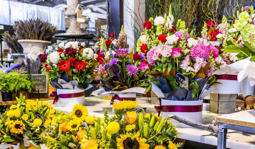 Fresh flowers at Brisbane Flower Market