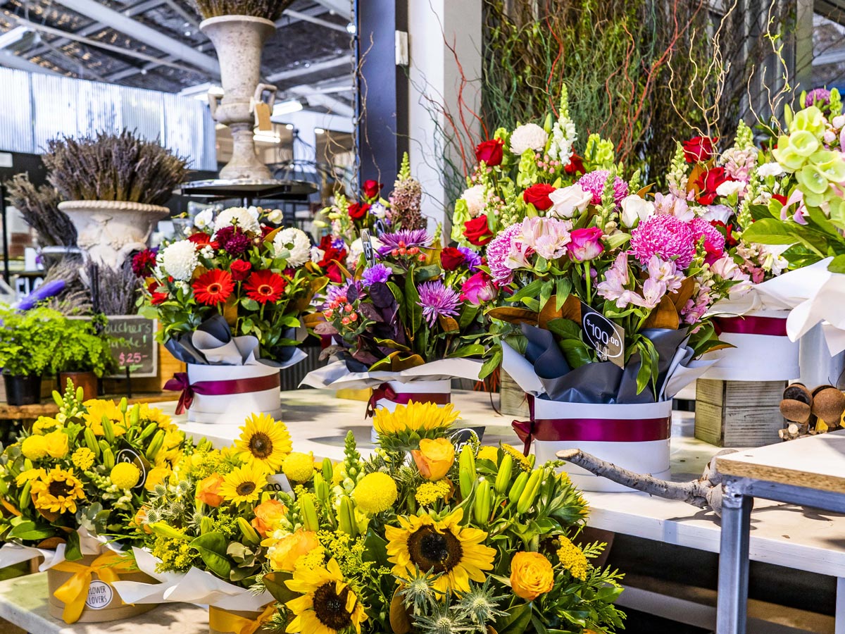 Fresh flowers at Brisbane Flower Market