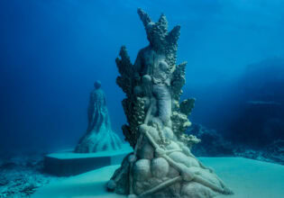 sculptures in the Museum of Underwater Art, Qld