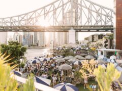 A sunny day at Felon Brewing Co. at Howard Smith Wharves in Brisbane