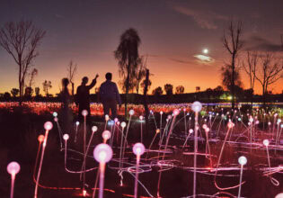 the Sunrise Field of Light Tour at Uluru, NT