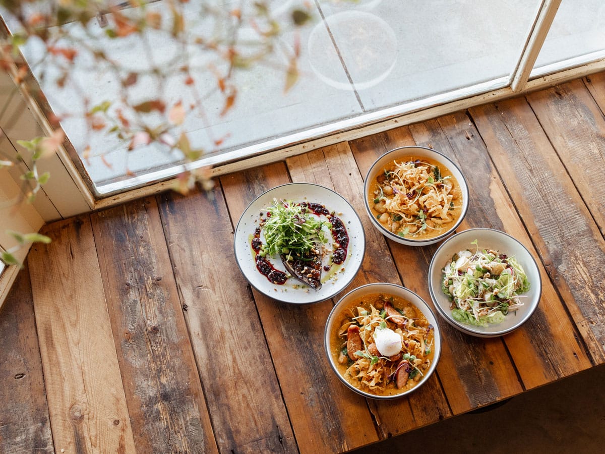 food bowls on the table at Flinders Food Co