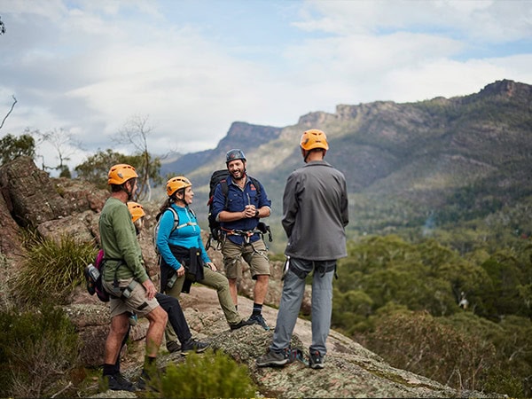 multi-day hiking journeys along the Grampians Peaks Trail