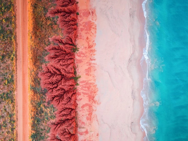 Broome aerial shot