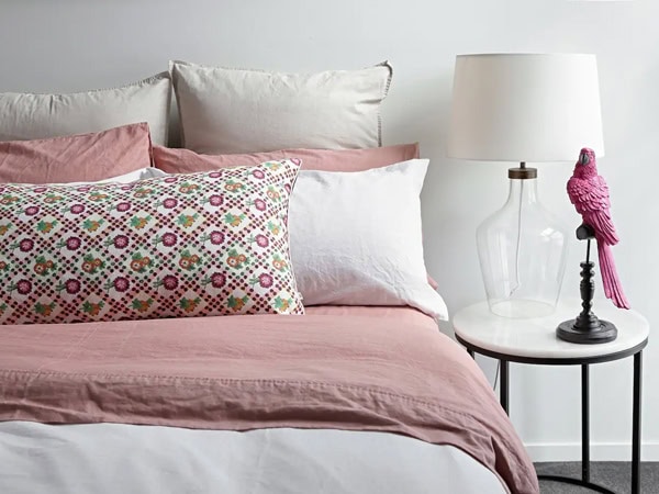 a close-up shot of the bed at La Vida Airbnb