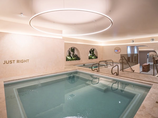 the indoor pool at Merse Wellness Spa, Brisbane