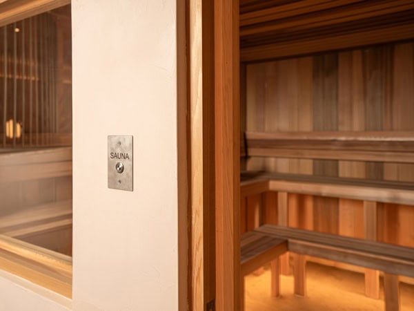 the sauna room at Merse Wellness Spa, Brisbane