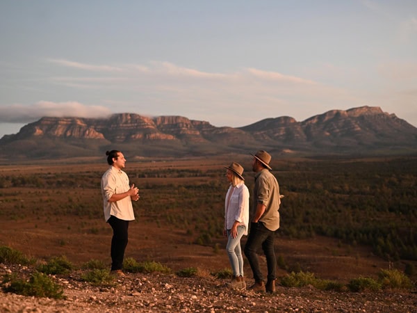 a guided tour at Wilpena Pound