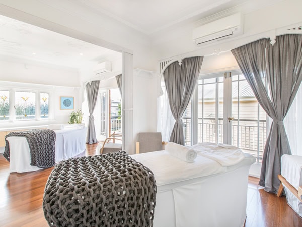 the massage room inside Petrichor, Brisbane