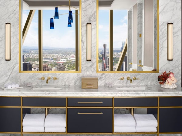 the bathroom at Ritz-Carlton Suite