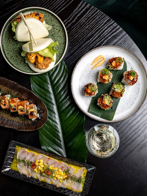 a table-top view of the menu at SOKO Brisbane