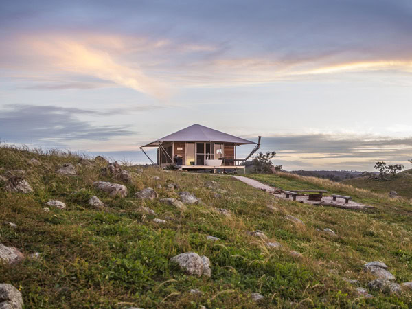 Sierra Escape glamping tent in Mudgee