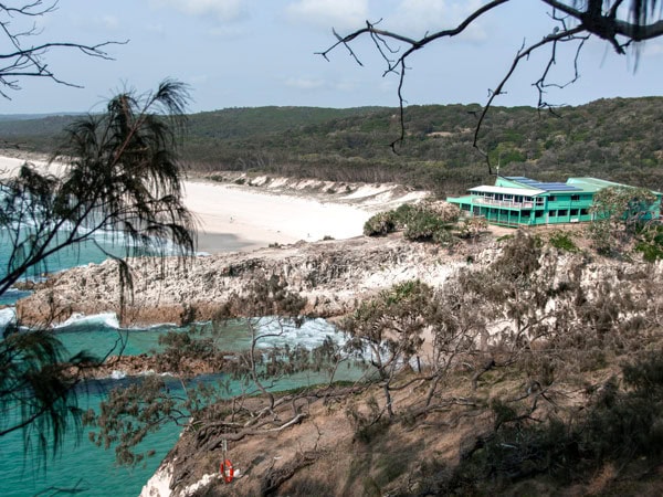 the Surf Life Saving Club overlooking Main Beach, North Stradbroke Island
