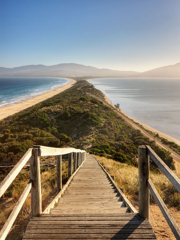 the lookout at The Neck Bruny Island