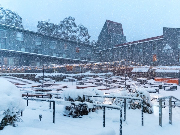 Daytime exterior of Thredbo Alpine Hotel