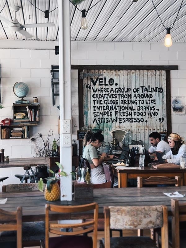 The interior of Velo Cafe in Mooloolaba
