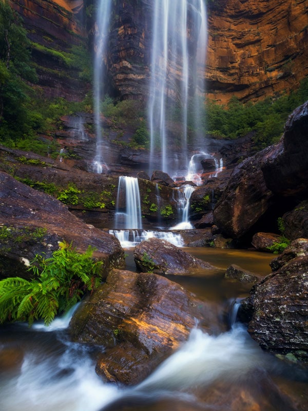 the three-tiered Wentworth Falls, NSW 