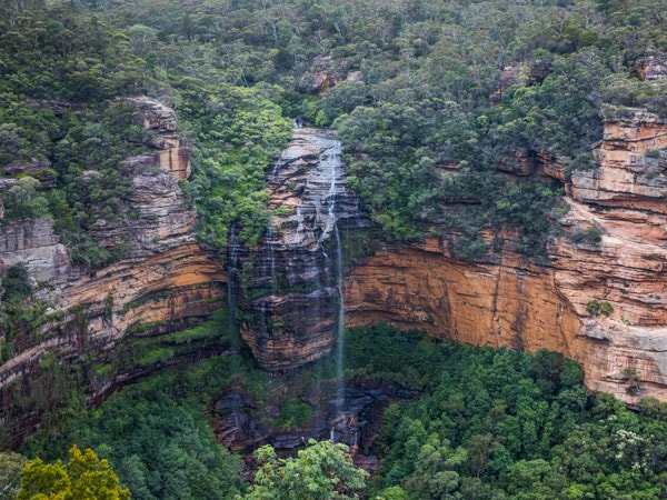 an aerial view of the Wentworth Falls, NSW 