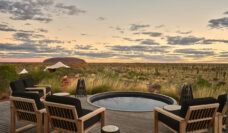 View of the plunge pool at Longitude 131