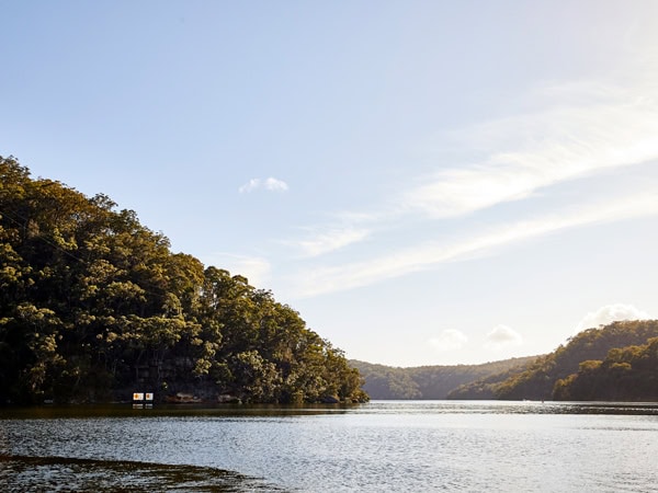 view from Calabash Bay Lodge on Hawkesbury River