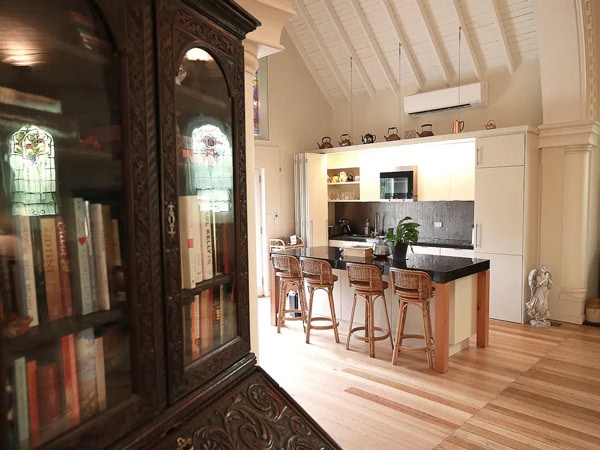 the dining interior of A Tassie Church, Tas