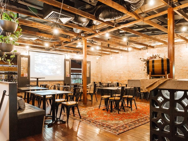 the interior of Catchment Brewing Co.