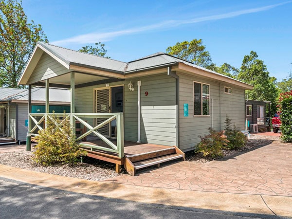 the cabin exterior at Kangaroo Valley Holiday Haven