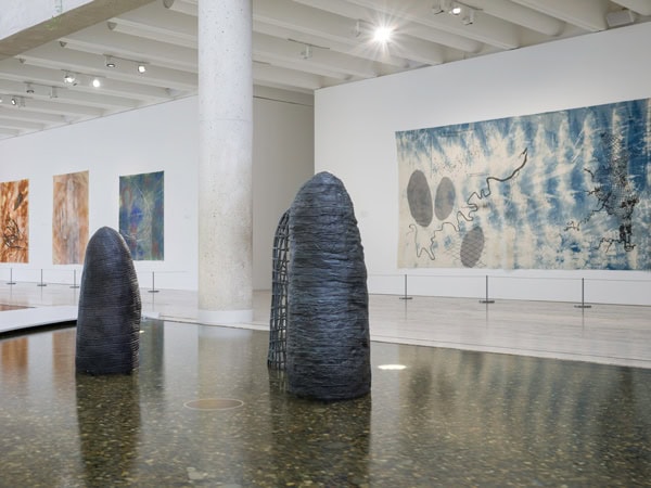 the installation view of 'mudunama kundana wandaraba jarribirri:Judy Watson’ at QAGOMA