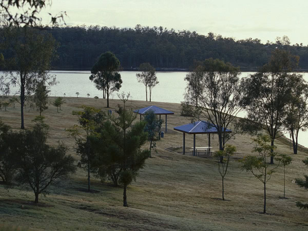 the Wivenhoe Dam in Brisbane