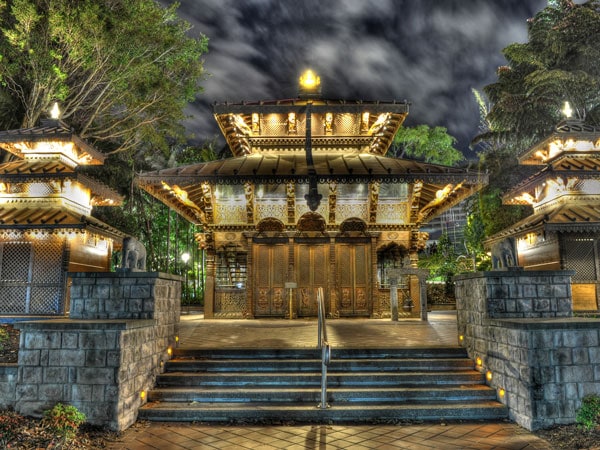 the Nepalese Pagoda at Southbank Parklands, Brisbane