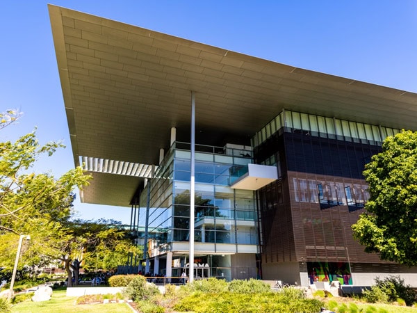 the building exterior of QAGOMA, Brisbane