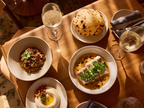 Food flatlay at RAFI URBNSURF Sydney