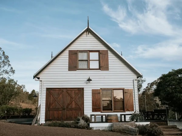 the exterior of the Airbnb stay at River Ranch, Mudgee