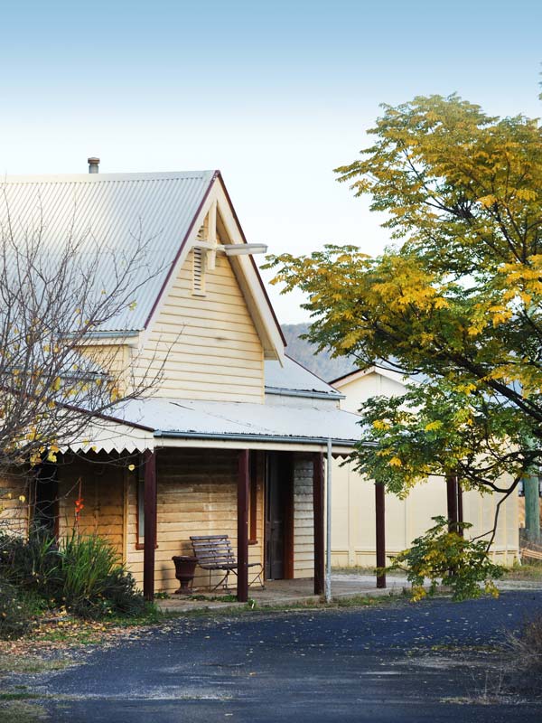 Exterior view of the historic Rylstone Train Station,Rylstone.