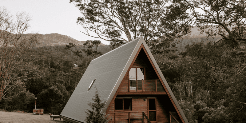 A Frame accommodation in Kangaroo Valley