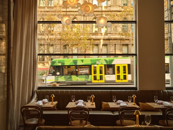 Interior of Luke Mangan's Bistro Bisou